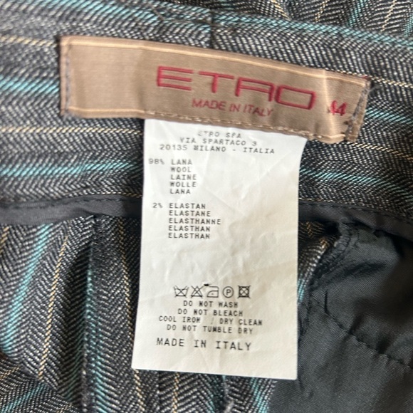 Etro Spa Via Spartaco Dress Pants - Picture 9 of 10